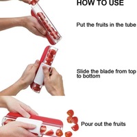 Multifunctionele Keukensnijder Zip Snijmachine Tomaat Druif Snijders Pizza Fruit Splitter Snijmachine Fruit Cake Decor Keuken Gesneden Gadgets