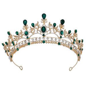 Corona di lusso della <span class=keywords><strong>regina</strong></span> copricapo da sposa da Studio palla accessori per capelli corona - Product Image 2