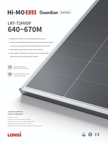 Pannelli Solari LONGi Hi mo X10 665W a Doppio Vetro con Certificazione CE TUV IBC Pallet Pannelli Fotovoltaici Longi - Product Image 6