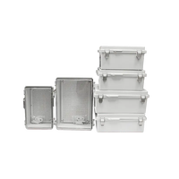 Boîtier de distribution électrique étanche IP68 en ABS et polycarbonate pour extérieur avec serrure, armoire moulée étanche