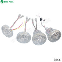 Lampe décorative SHIJI à changement de couleur RVB, éclairage d'amusement LED de 60 mm, programmable, 18 LED, lumières de parc d'attractions