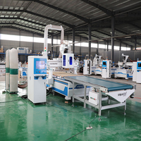 Machine de découpe CNC pour bois STYLECNC S4 avec tables de chargement et de déchargement automatiques