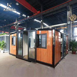 Casa Contenedor de Acero Impermeable Kolida de 40/30 Pies, Expandible, Aislada, Plegable, Prefabricada, para Vivienda/Trabajo y Retiro Rústico - Product Image 1