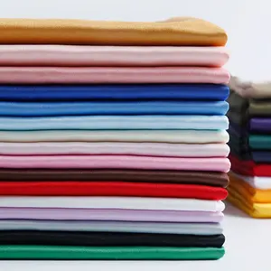 Đàn Hồi Mịn Satin 100% Polyester Dệt Vải Sang Trọng Tùy Chỉnh Thời Trang