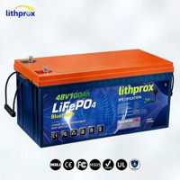 Batterie LiFePO4 48V 100AH 5KW Grade A 6000+ cycles profonds, batterie lithium pour voiturette de golf, BMS Bluetooth, borne M8, CE RoHS IP67, OEM ODM