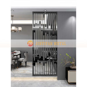 Parete interna decorazione in acciaio inox divisorio divisorio per soggiorno in metallo schermo - Product Image 6