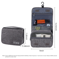 Trousse de Toilette de Voyage Imperméable en Polyester Grande Capacité Multifonctionnelle pour Organisateur Pochette Suspendue Portable Affaires