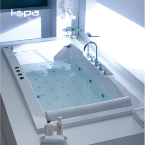 Bañera Moderna Rectangular Empotrada de Acrílico I-Spa Eternity con Funciones de Spa - Product Image 1