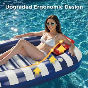 แพยางเป่าลมสำหรับอาบแดด พร้อมสเปรย์น้ำ สำหรับผู้ใหญ่ ใช้เป็นเตียงอาบแดด หรือแพว่ายน้ำสำหรับเล่นน้ำในฤดูร้อน - Product Image 3