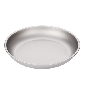 Assiette en titane monocouche de 8,7 pouces, assiette portable pour la cuisine domestique, la cuisine de camping, la cuisson - Product Image 1