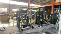 Rack de musculation tout-en-un avec croisement de câbles, combiné pour squats, multifonctionnel pour salle de sport et domicile, machine Smith