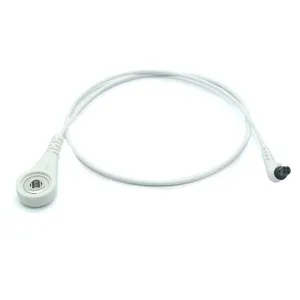 Customized PNS 4 Pin plug to 3.5 electrode female button Medical Lead Wire for medical machine