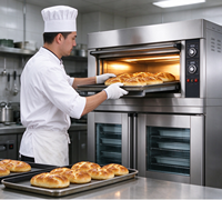 Machine à pain personnalisée, four à pain commercial industriel au gaz et électrique, grille-pain de boulangerie, four à pain à sole pour petites entreprises