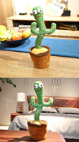 Nouveau Design Enfants Électrique Électrique Cactus Danseur de Juguet al por maire, Musique En Peluche Poupée Jouet Cactus Jouet Chantant