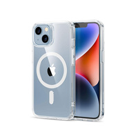 Coque de téléphone transparente magnétique à chargement sans fil pour iPhone 17 16 15 14 13 12 11 ProMax Mini X XR XS 7 8 Plus