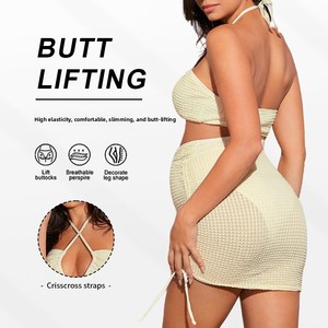 Maillots <span class=keywords><strong>de</strong></span> <span class=keywords><strong>bain</strong></span> une pièce <span class=keywords><strong>de</strong></span> maternité pour femmes - Maillots <span class=keywords><strong>de</strong></span> <span class=keywords><strong>bain</strong></span> <span class=keywords><strong>de</strong></span> <span class=keywords><strong>grossesse</strong></span> côtelés à découpes taille haute avec nœud à nouer - Product Image 3