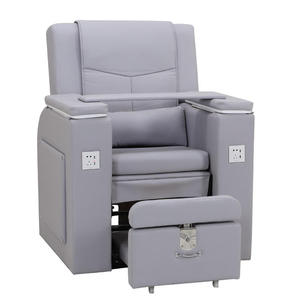 Modern Luxury Beauty Nail Salon Furniture Drainage Pump Foot Spa <b>Vibration</b> Heating Massage Pedicure <b>Chair</b> Customizable Color - Product Image 5