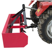 Racleur de boîte arrière de tracteur avec lame niveleuse, outil de nivellement de terrain compact ultime
