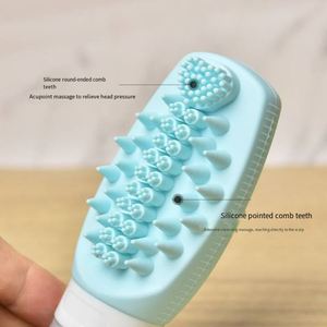 Travel Refillable Silicone <b>Bottle</b> Multi-Function Face & Hair Wash <b>Brush</b> Soft Squeeze Customizable - Product Image 4