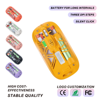 Souris sans fil à double connexion avec récepteur 2.4G et canal sans fil supplémentaire, clic silencieux, 1600 DPI, 70g, souris d'ordinateur, vente en gros