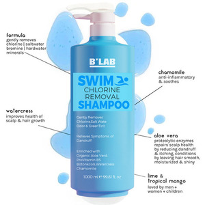 Nouveautés Soins capillaires Shampooing anti-chlore pour <span class=keywords><strong>cheveux</strong></span> <span class=keywords><strong>colorés</strong></span> Eau dure et minéraux Shampooing de natation Élimine le chlore - Product Image 2