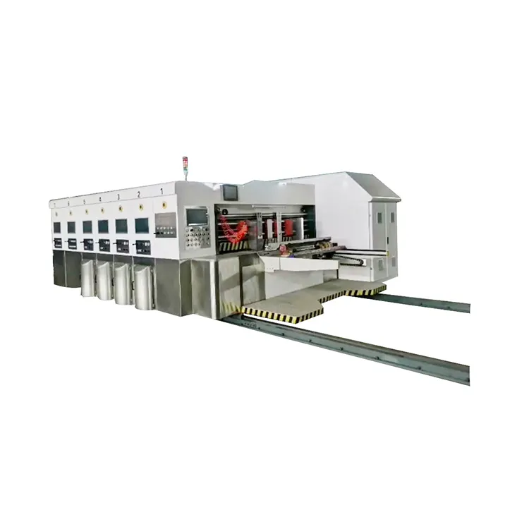 Vacuum transfer Corrugated Paperboard Carton Box Flexographic Printers Slot Die Cutter Machine