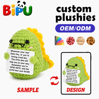 Ours en peluche brodé OEM de haute qualité, inspiré par la créativité, en coton PP super doux, anti-stress, avec étiquette