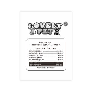 ความละเอียดสูง3รูปแบบหน้าต่างเปิดตั๋วพิมพ์ดิจิตอลชนะดึงบัตรแท็บสำหรับจับฉลาก - Product Image 4