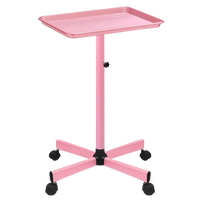 Ensemble d'équipement de salon de coiffure moderne rose en bois, très demandé, mobilier durable pour hôpitaux, écoles et usage extérieur, incluant une chaise de barbier