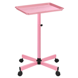 Ensemble d'équipements de salon de coiffure rose très demandé, mobilier de salon en lots avec fauteuil de barbier, miroirs, chariot et comptoir de réception - Product Image 6