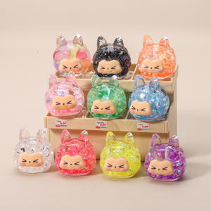 C & J Yanye Sac aveugle lumineux Clignotant Huile Quicksand <span class=keywords><strong>Kiki</strong></span> Acrylique Boîte mystérieuse DIY Ornements Mignon Crème Colle Résine Accessoires - Product Image 1