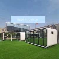 Maison Standard américaine de petites maisons de séjour, conteneur de parfum préfabriqué pour café hangar Garage avec chambre à coucher