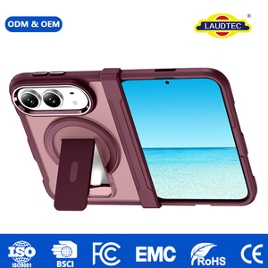 เคสโทรศัพท์ Laudtec Armor สำหรับ iPhone Duo 18 Pro Max วัสดุ TPU+PC แบบไฮบริด ป้องกันแรงกระแทก พร้อมขาตั้งแม่เหล็ก - Product Image 1