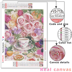 LS 5D DIY Camelia Rosa té de <span class=keywords><strong>la</strong></span> <span class=keywords><strong>tarde</strong></span> arte de <span class=keywords><strong>la</strong></span> pared decoración cuadrado completo diamante bordado mosaico Rhinestone 3D diamante pintura flor - Product Image 4