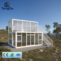 Maison Modulaire Préfabriquée de Luxe de Haute Qualité, Portable, Casas Prefabricadas de 3 Chambres, Maison Conteneur en Verre Personnalisée