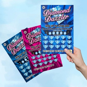 High Quality B2B Custom Security Digital Printing Lottery Ticket Scratch Off Lotto Cards with Variable Data - Product Image 1