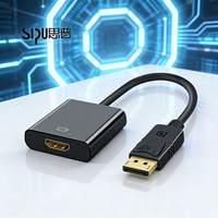 Câble HDMI vers DisplayPort avec prise en charge 4K, HDMI actif mâle vers DP femelle pour systèmes Windows, Mac, Linux