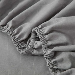 95% Cotton and 5% Silver Fiber Conductive Earthing <strong>Grounding</strong> Plaid <strong>Bedsheet</strong> for Better Sleep Quality - Product Image 4