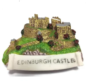 树脂3D冰箱磁铁小爱丁堡城堡苏格兰旅游纪念品
