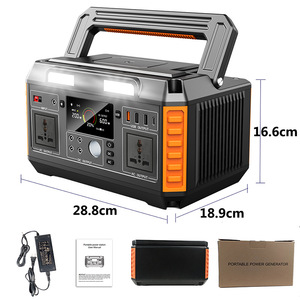สถานีพลังงานสำรองฉุกเฉินกลางแจ้ง 600W 13.5V พลังงานสูงแบบพกพา พร้อมระบบเก็บพลังงานแสงอาทิตย์ คลื่นไซน์บริสุทธิ์ MPPT สำหรับใช้ในบ้าน - Product Image 4