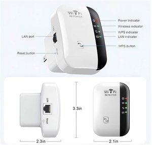 <b>WiFi</b> Repeater 2.4GHz 300Mbps Signal Booster Wireless Range Extender <b>Plug</b>-in <b>WiFi</b> Hotspot for Home Office - Product Image 2