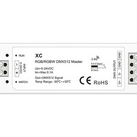Contrôleur LED RGB RGBW VonewStar XC sans fil DMX 512, contrôleur maître 5-24VDC avec télécommande sans fil
