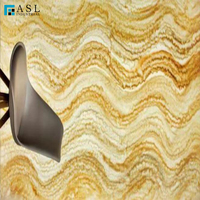 Panneau mural en onyx translucide rétroéclairé de luxe, prix d'usine chinois, onyx brun