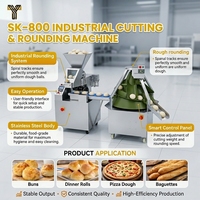 Machine à rouler la pâte entièrement automatique industrielle, équipée de bandes antiadhésives, haute efficacité de production, garantie 1 an