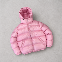 Veste matelassée unisexe streetwear pour homme, veste d'hiver à capuche avec fermeture éclair sur le devant pour homme