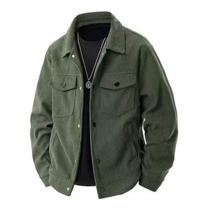Nouvelle <span class=keywords><strong>Veste</strong></span> Tendance Rétro Style Japonais Décontractée Polyvalente à Revers Simple Vêtement de Travail Coupe-Vent Multi-Poches 210 - Product Image 3