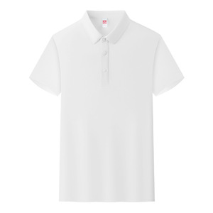 Polo Shirt Solid Color Cotton Moisture Wicking Daily Wear Short Sleeve - Product Image 3