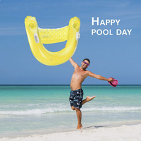 Plateforme flottante gonflable en PVC pour piscine, chaise longue et canapé gonflable pour parc aquatique estival
