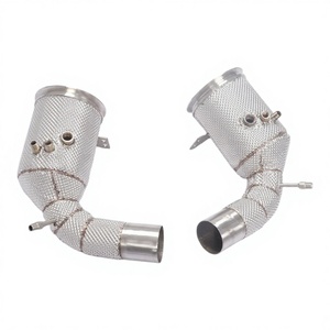 ท่อลงสแตนเลส Vortex สำหรับ Porsche 911 992 3.0T ปี 2019-2021 พร้อมแผ่นกันความร้อน สำหรับการจัดการความร้อนของท่อไอเสีย - Product Image 1
