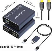 Carte de capture Sarafox 4K pour le streaming, la capture vidéo HD pour les jeux 1080p 60fps, latence nulle pour PS5, Xbox, Switch, OBS, PC, Mac